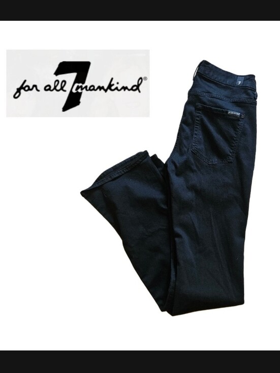 7 For All Mankind Denim - 7 For All Mankind Black Slim Jeans Size 28